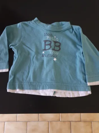 T shirt manches longues Gemo 1 mois