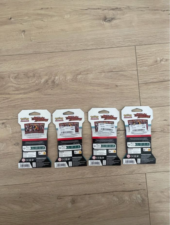 Art set rivalité destinées 4 booster Pokémon scellé - photo numéro 4