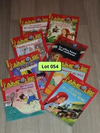 Lot de 8 magazines J’aime lire année 2022-23 L054
