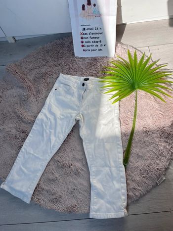 jean pantacourt blanc