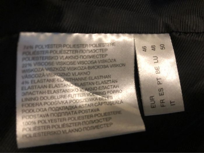 AN92: Tailleur veste/jupe gris effet fines rayures T 46/48 porté 1 fois - photo numéro 14