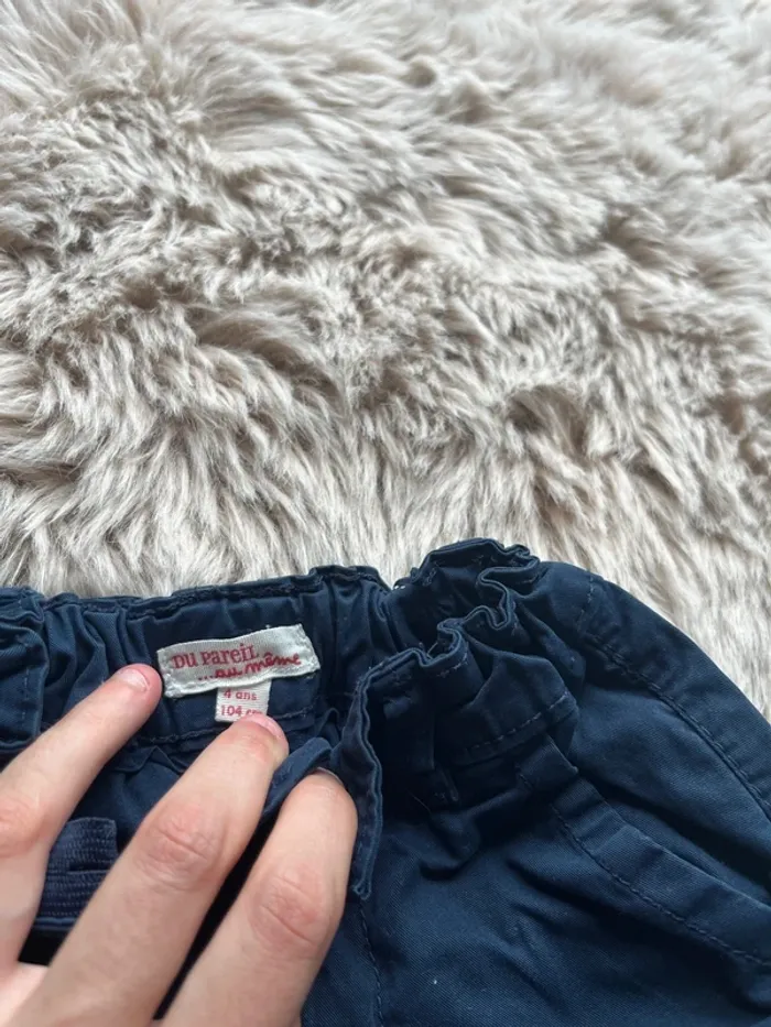 Pantalon bleu chino garçon 4 ans DPAM - photo numéro 3