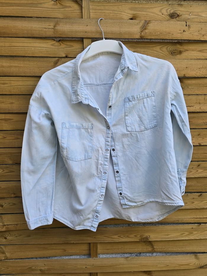Chemise en jeans nuage 🍒y2k vintage années 2000🍒taille unique - photo numéro 4