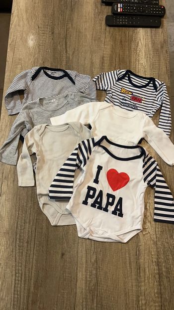 bodies lot taille 6 mois