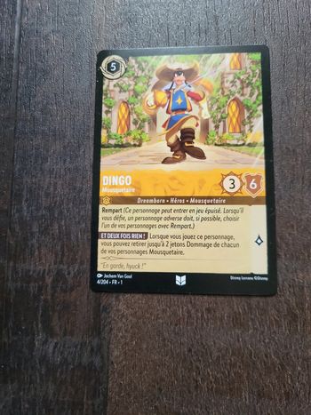Carte Lorcana Dingo Mousquetaire