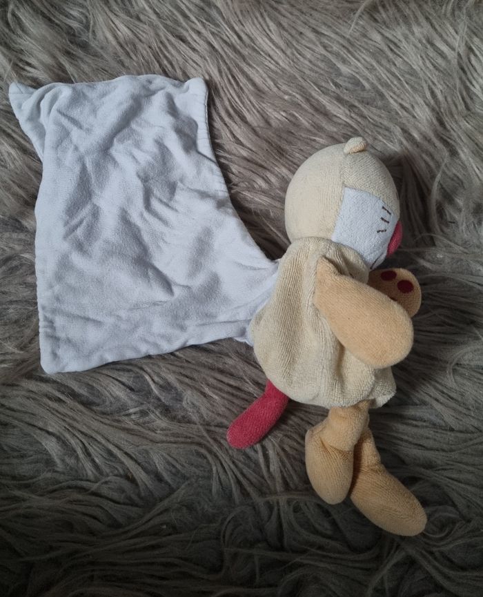Doudou chat Cajou avec mouchoir intégré - photo numéro 7