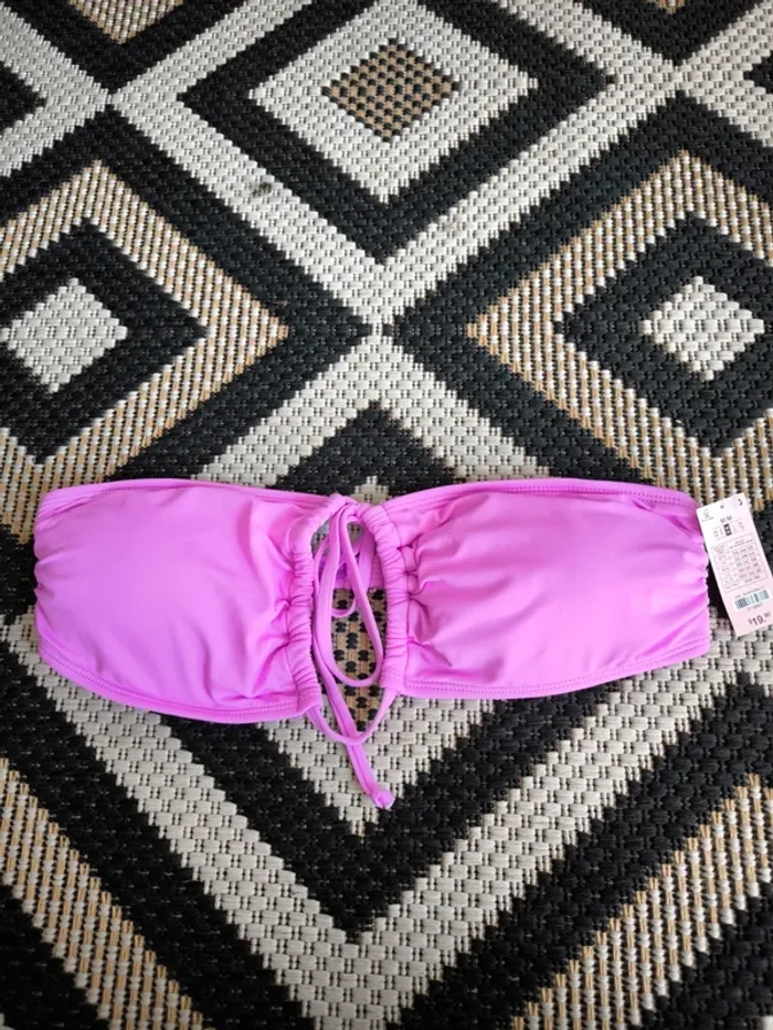 Haut de bikini bandeau rose – Ardene – Taille M