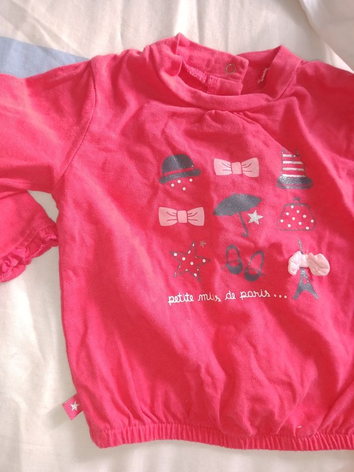 T shirt 6 mois col roulé - photo numéro 2