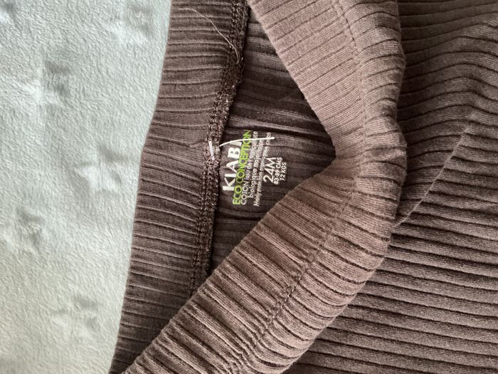 legging côtelé gris taille élastique 24 mois kiabi - photo numéro 8