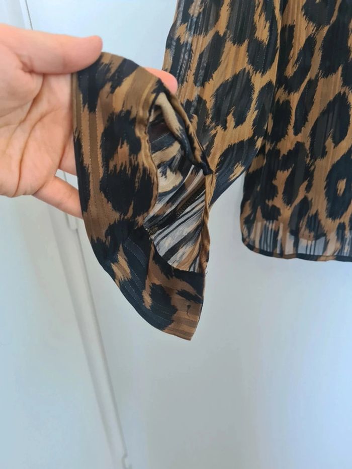 Chemisier imprimé léopard - Taille S Mango - photo numéro 9