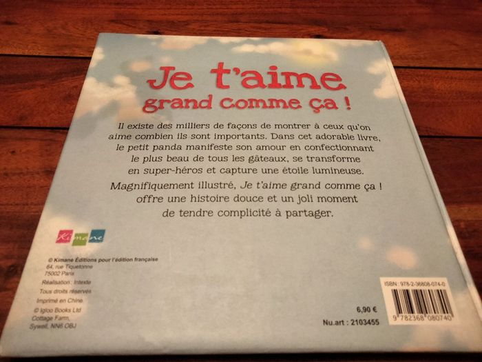 Livre intitulé je t'aime grand comme ça kimane - photo numéro 8