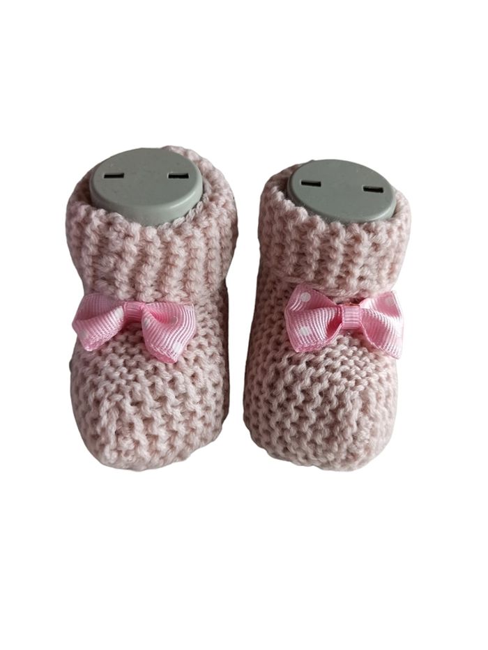 Chaussons bébé rose