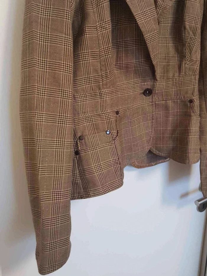 Blazer  dorée  taille  38 - photo numéro 3