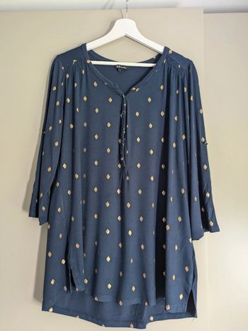 Haut marine doré MS mode L