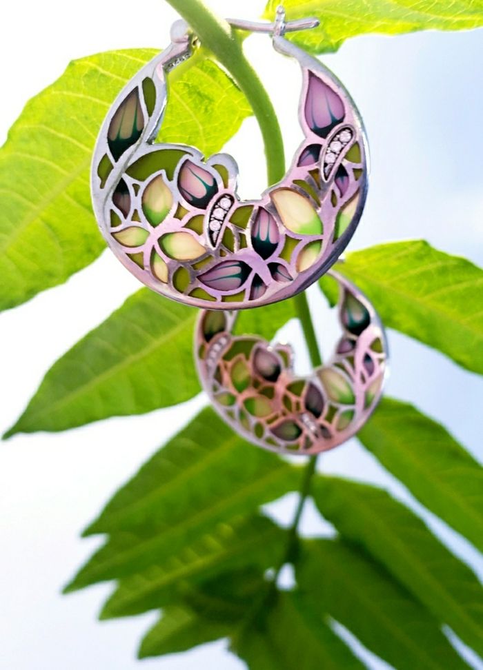 Boucles d'oreilles originales pour femme MOISS. En argent de haute qualité avec une surface rhodiée

2.7 x 2.5 cm - photo numéro 4