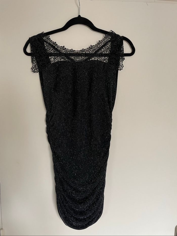 Haut noir pailleté Noël taille 38/40 - photo numéro 4