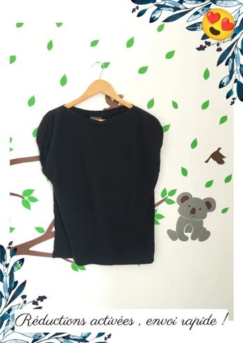 T-shirt bleu marine femme S