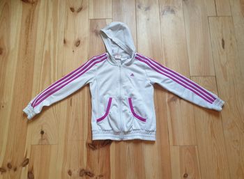 Sweat zippé Adidas 11-12 ans à capuche