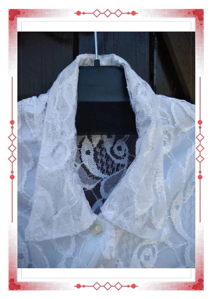 Chemisier dentelle blanc - photo numéro 4