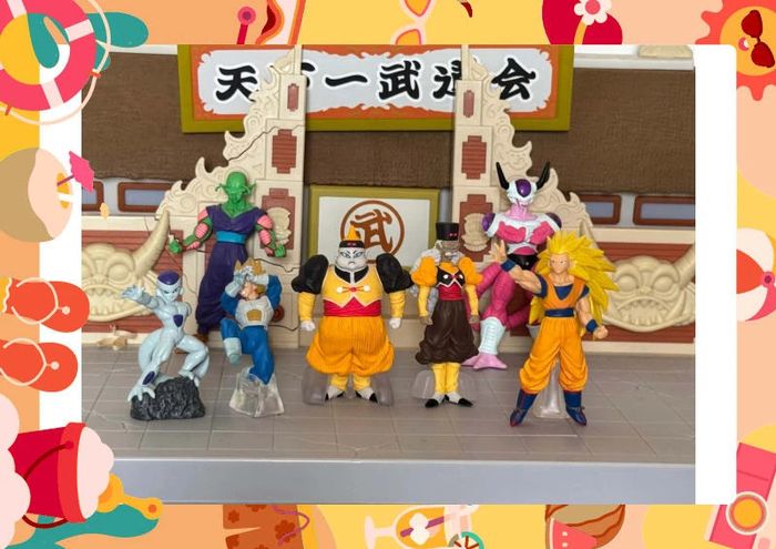 Lot Gashapon dragon ball cyborg goku ssj3 freezer frieza freeza piccoli C15 C16