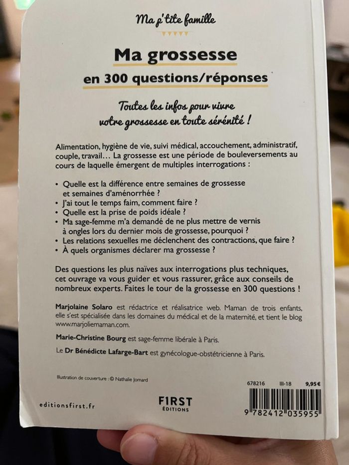 Livre la grossesse en 300 questions/réponses - photo numéro 2