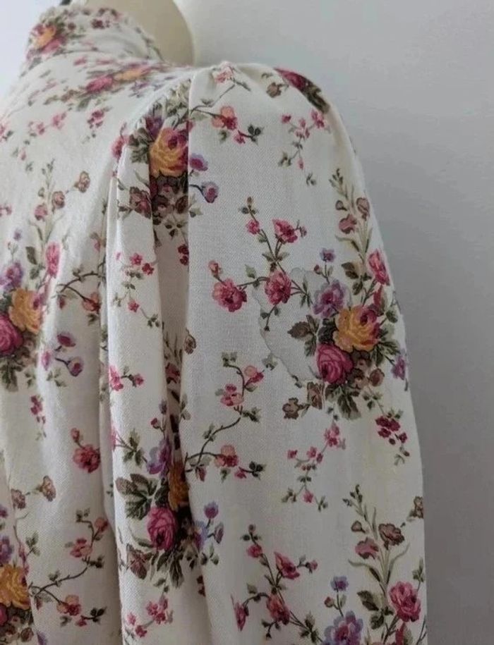 Chemisier fleuri 100% coton - British House - taille 38 - photo numéro 5