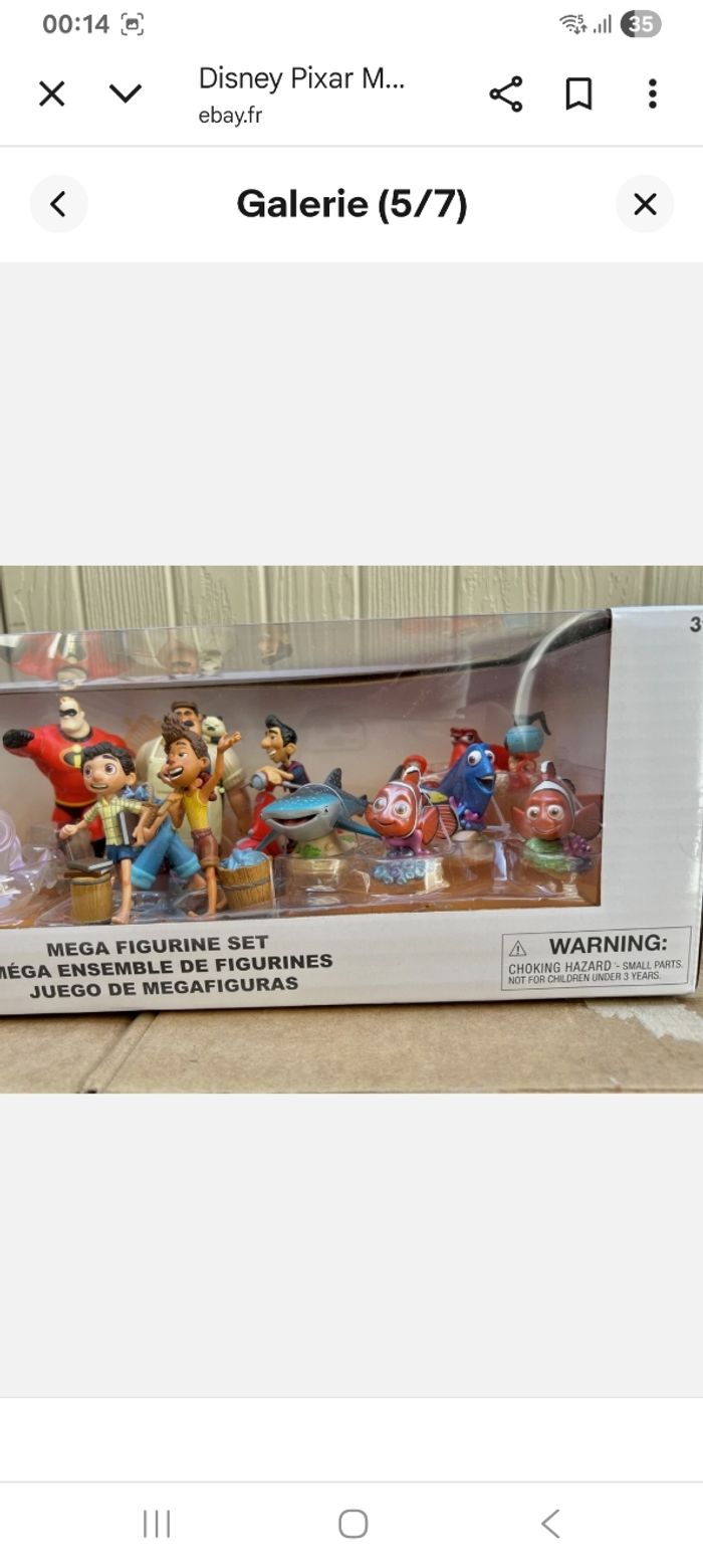 Playset malette de 20 personnages pixar disneyneuf - photo numéro 2