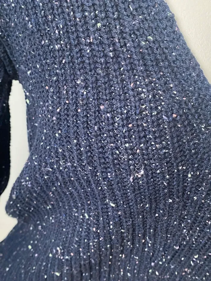 Pull col V en maille multicouleurs XS 34 Yessica - photo numéro 4
