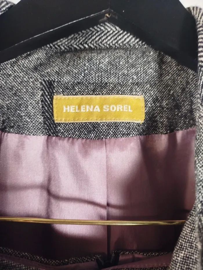 Ensemble veste + jupe en laine Gris Jupe asymétrique | Helena Sorel - A834 - photo numéro 4