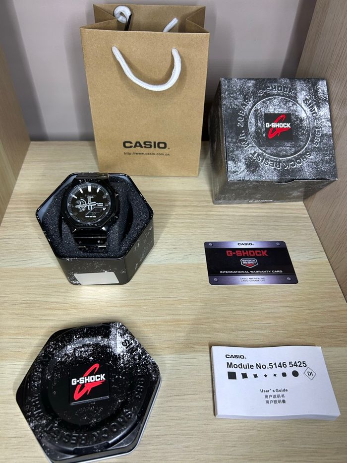Montre Casio G‑SHOCK full metal noire, état neuf - photo numéro 2