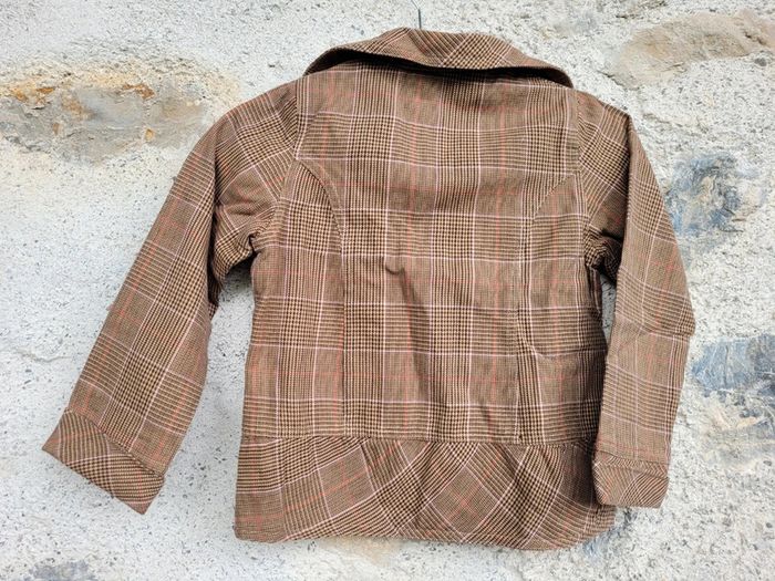Superbe veste trench à carreaux Marèse 8 ans - photo numéro 6
