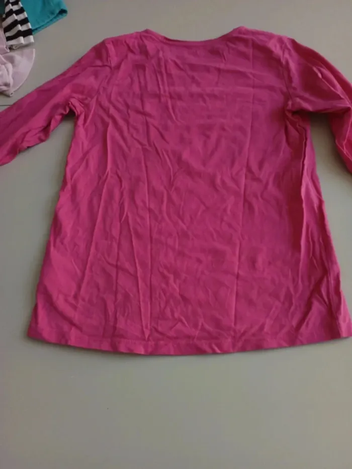 T-shirt manches longues Vertbaudet 14 ans prête pour l'aventure rose - photo numéro 6