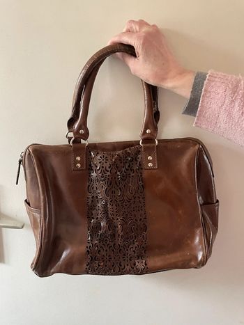 Sac marron en cuir San Marina