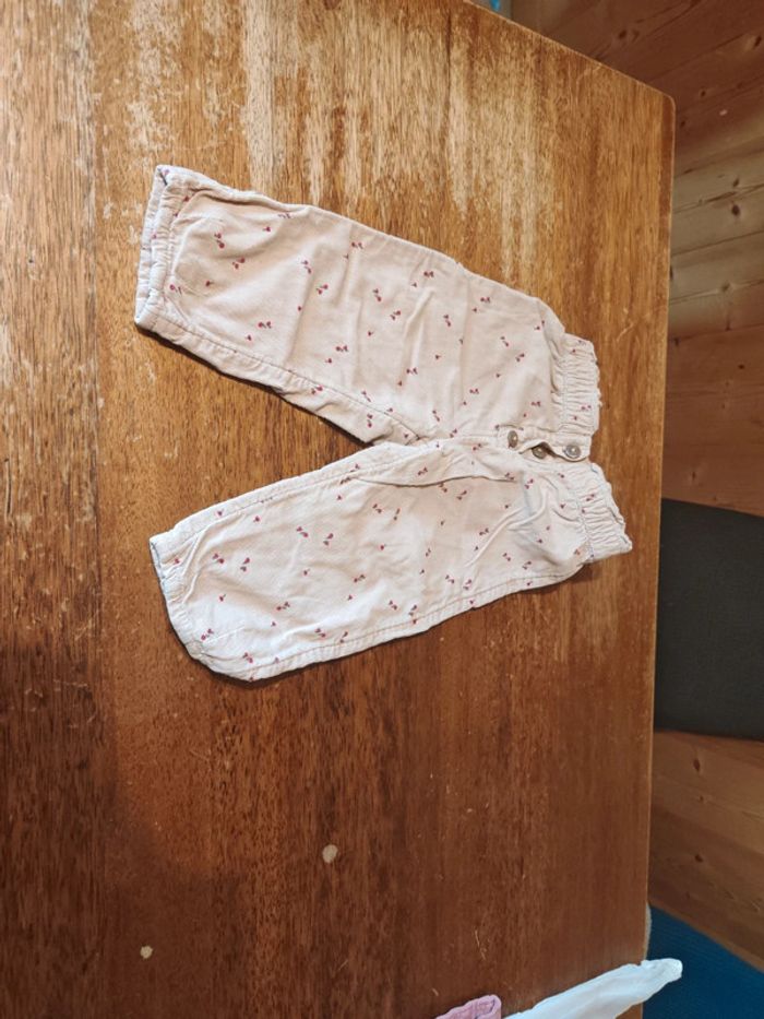 pantalons velours fille - taille 24 mois