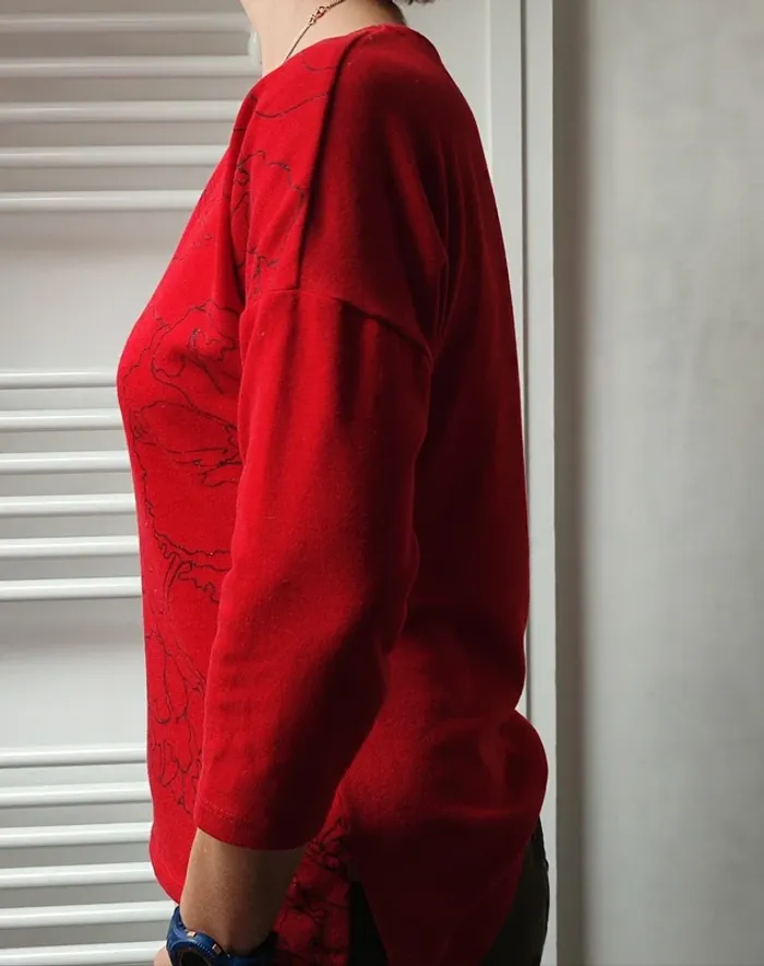 Joli pull ample mi saison S/M - photo numéro 2
