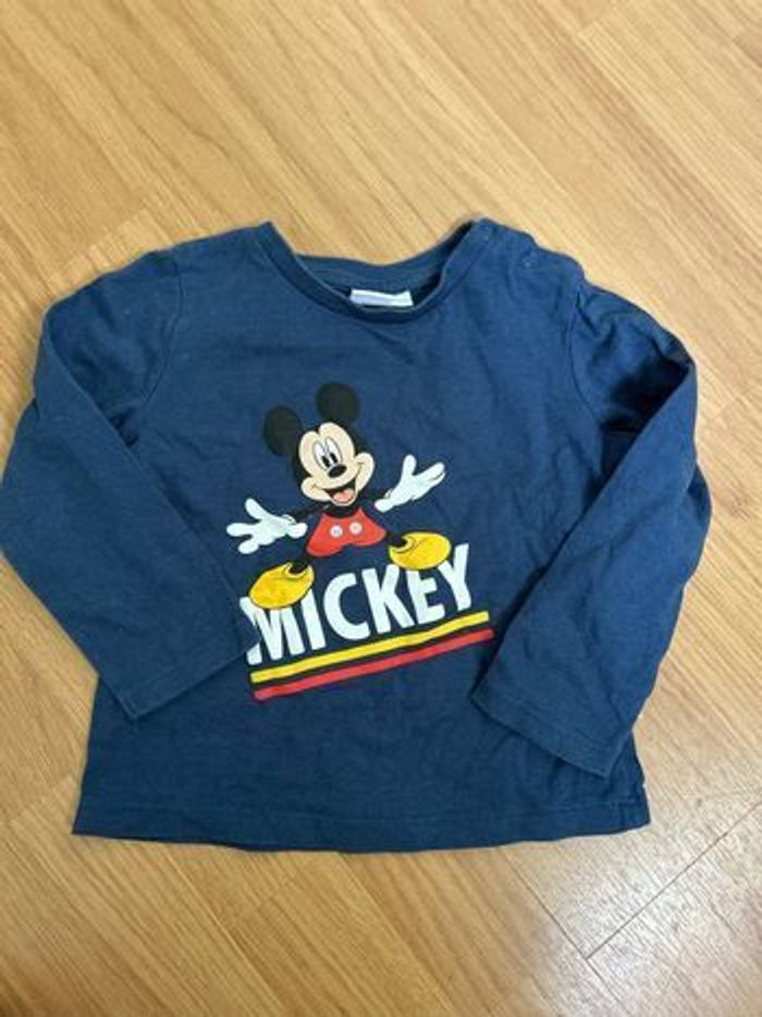 T-shirt manches longues Mickey 18 mois