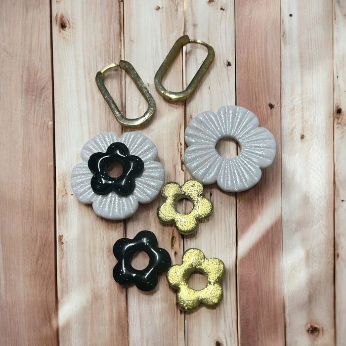 Pampilles interchangeables et superposable fleur