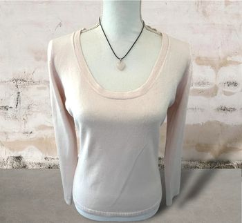 Pull maille douce rose pastel Camaïeu taille M