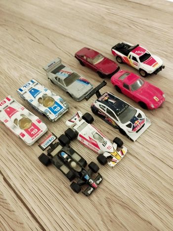 Lot de 9 voitures miniatures metal