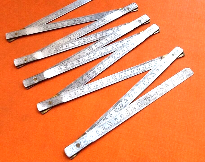 Double mètre pliant LJM (Justin Ledru Manufacture) DURALUMIN - photo numéro 5