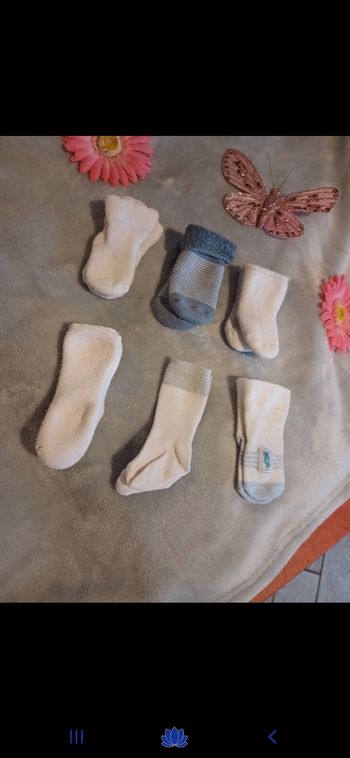 Lot de 6 paires de chaussettes naissance