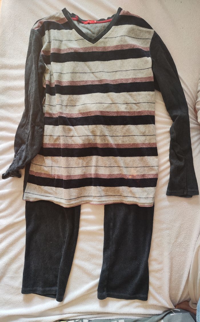 Pyjama homme bleu foncé 2 pièce💖 envoie rapide aujourd'hui ou demain