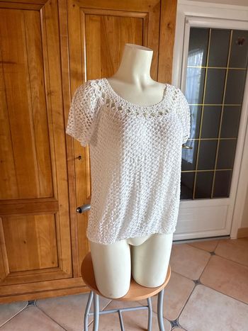 Teeshirt ajouré femme taille unique extensible