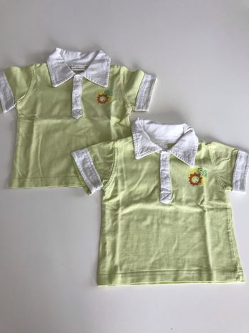 Lot de 2 polos bébé 6 mois