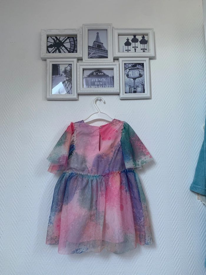 Jolie petite robe pop de fête en tulle colorée - photo numéro 6