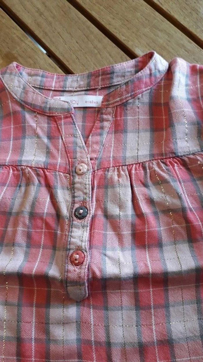 Chemises à carreaux légère T 24 mois - photo numéro 2