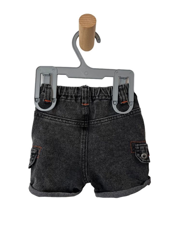 Short léger stretch gris-noir - Orchestra 6 mois (67cm) - photo numéro 2