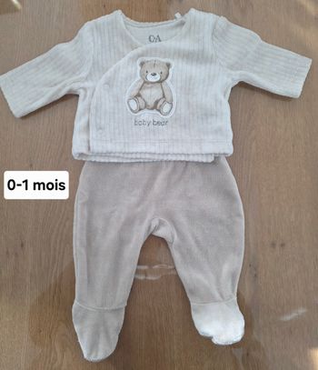 Tenue pyjama 2 pièces naissance-1mois