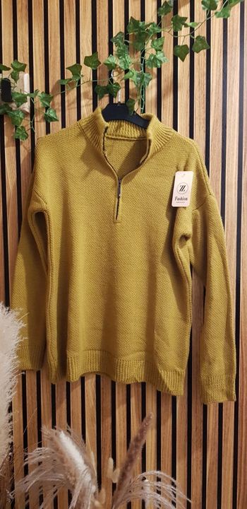 Pull camioneur moutarde