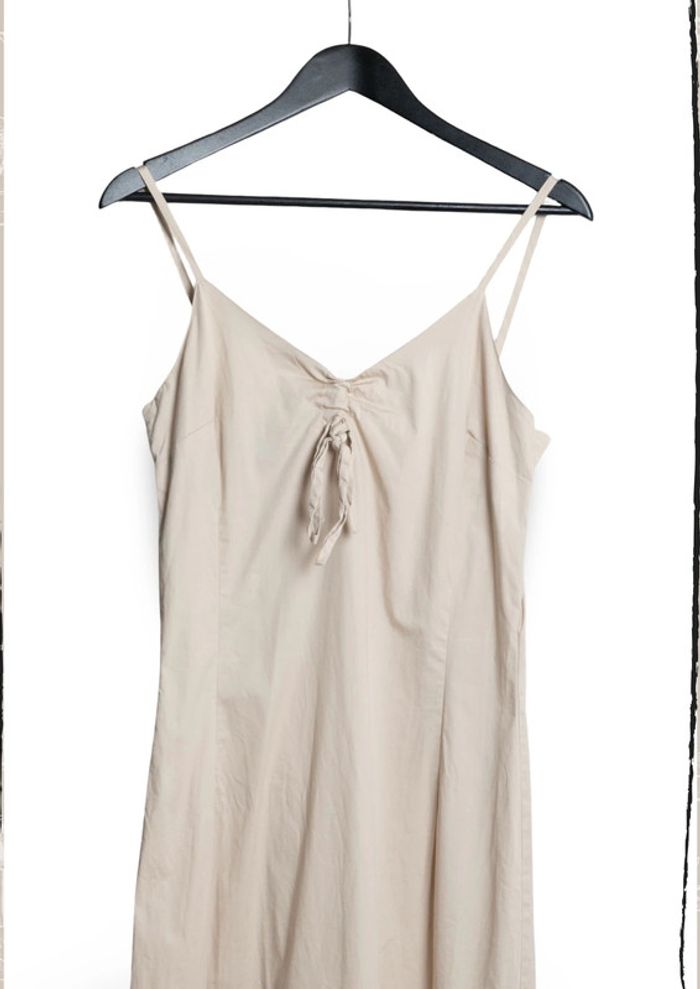 Robe longue asymétrique beige Pecca Taille 40 - photo numéro 3